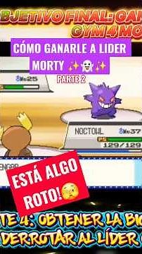 How to BEAT GHOST-type GYM LEADER MORTY and Get TM SHADOW BALL? Pokémon Soul Silver NDS Remake