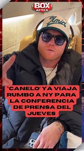 Saúl 'Canelo' Álvarez ya emprendió el viaje rumbo a Nueva York, para la conferencia de prensa que tendrá junto a William Scull y que podrás ver EN VIVO este jueves. #BoxAzteca 🥊 📅 Jueves 6 de marzo 🕔 5:00 PM 💻 aztecadeportes.com 📱Facebook, Youtube y APP de Azteca Deportes | TV Azteca Deportes