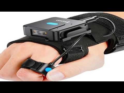 A must-have product! Eyoyo 2D Bluetooth Barcode Scanner Left&Right Hand Glove Wearable Scanner Pat