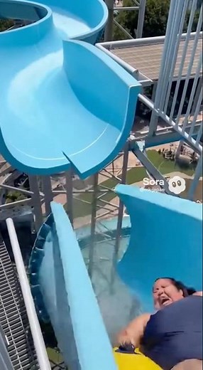 Water Slide COLLAPSES at the Top 😨｜Fixed Camera Accident (Looks Real)