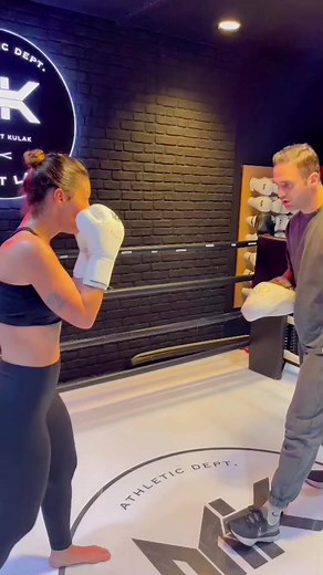 Boxing Training Motivation: Woman Coaches with Man