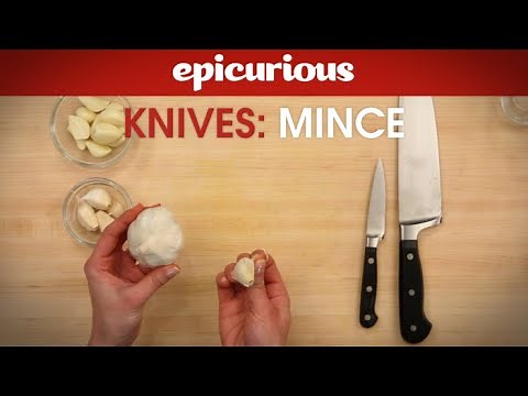 How to Mince Garlic - Epicurious Essentials: How To Kitchen Tips - Knives