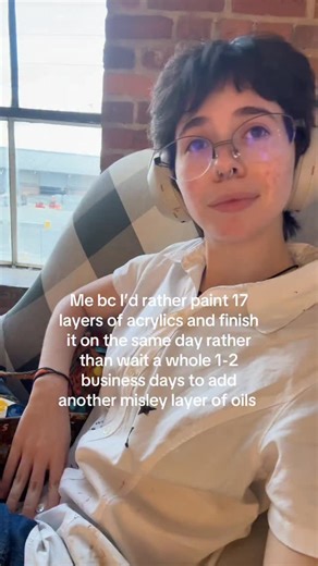 Lares Torcates on Instagram: "I’m impatient and a genius #artistsoninstagram"