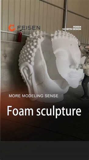 Feisendecor | Made a huge statue of Buddha with foam#wallcladding | Instagram