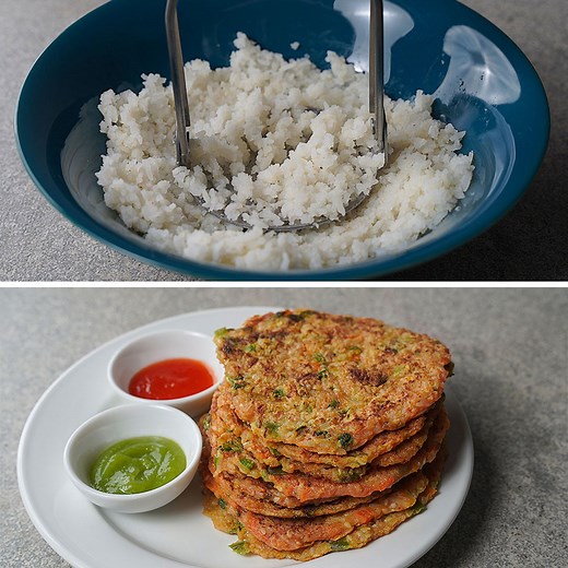 56K views · 269 reactions | Don't Waste Leftover Rice, Try This Recipe For Breakfast | Leftover Rice Breakfast Recipe | Yummy Recipes | Facebook