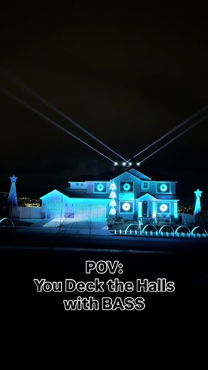 A Very Merry Dubstep Christmas Light Show