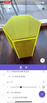 Modeling a Regular Hexagonal Prism in GeoGebra 3D with Augmented Reality