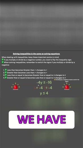 Inequalities: Flip the Sign! A Simple Math Rule Explained