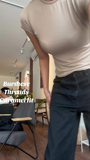 New colour caramel fitလေး အသစ်ထွက်ပြီနော် 🥥🤍 #burmesethreads #localmade #BURMESETHREADS #madeinmyanmar #timelessfit #burmesethreeads