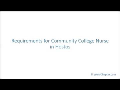 Requirements for Community College Nurse in Hostos