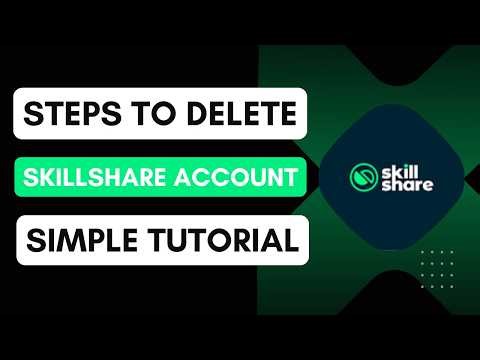 Skillshare How to delete your Skillshare account