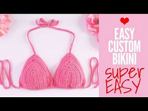 Bikini Top Crochet Pattern, Easy Crochet Bikini Pattern for Beginners