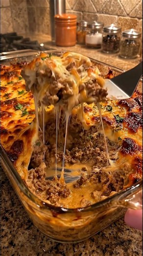 🧀🥩 Cheesy Ground Beef Casserole | Ultimate Comfort Food Dinner Recipe 🔥