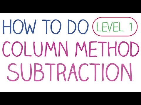 How to do Column Method Subtraction - Level 1