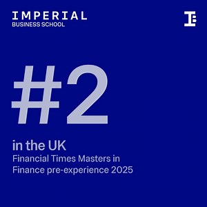 🏆 We have been ranked #2 in the UK in the Financial Times 2025 Masters in Finance (pre-experience) ranking. This highlights our commitment to developing future-ready finance professionals. At Imperial, students learn not just how financial models work - but why, and when they don’t. They challenge “black-box” systems, quantify uncertainty and build models grounded in financial context. 💭 As Hachem Madmoun, visiting lecturer in Systematic Trading Strategies with Machine Learning Algorithms, say
