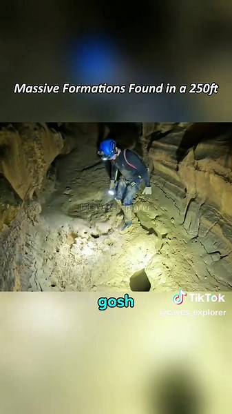 Massive Formations Found in 250ft Cave Exploration