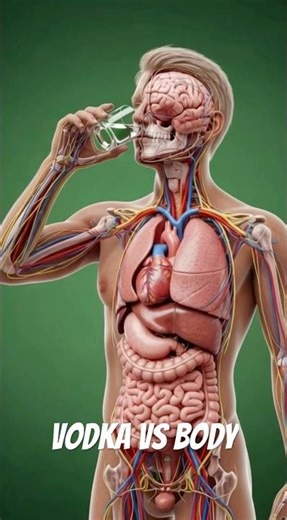 Vodka in Body | 3D Animation #shorts #anime #facts