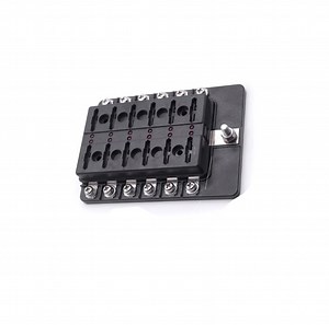[Hot Item] Universal Standard Multi Way Automotive Blade Fuse Box Fuse Holder with Ground Blade Fuse Block 12V 4 6 8 10 12 Way