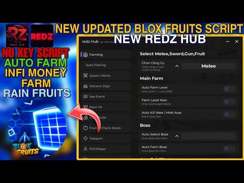 [KEYLESS SCRIPT] Best Blox Fruits New REDZ HUB Script *No Key* // Auto Farm, Infi Money Farm, Aimbot
