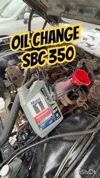 Oil change on sbc 350 Camaro z28