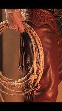 I braid rawhide ropes for a living completely by hand. #leathercraft #handmade #leatherart