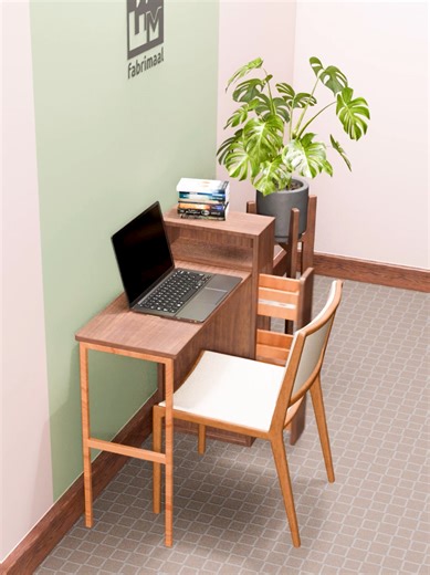Folding laptop table with drawers #furniture #design #ideas #fyp