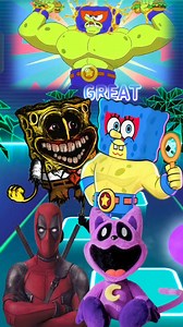 Slendybob Coffin vs SpongeBob BrawL Stars vs Deadpool Coffin vs Catnap Coffin Tiles Hop Edm Rush #tileshop #slendybob #brawlstars #catnap | Hip Hop Gamer