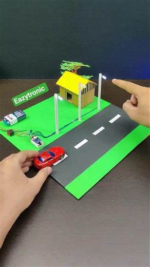 Automatic Street Light Project without arduino UNO #automaticstreetlight #iot #sciencproject #diy