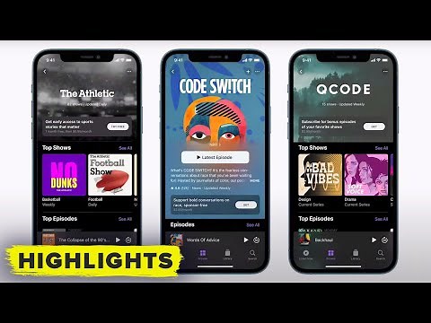 Apple Podcasts: Watch Tim Cook reveal all the updates