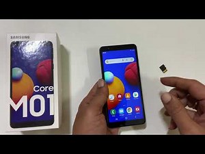Samsung Galaxy M01 Core Insert SIM card and microSD card Enable WiFi Calling