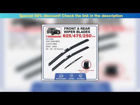 Top For Trumpchi GAC GS8 MK2 II 2023 2024 2025 2.0 AT 4WD Front Rear Windscreen Wiper Blades With T