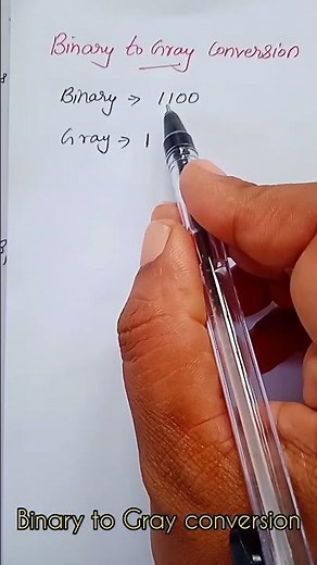 Binary to Gray conversion