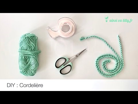 DIY: Comment réaliser une cordelette / cordelière facile