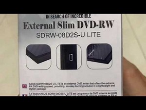 Unboxing Asus external slim DVD-RW