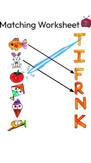 "Alphabet Matching Game | Learn Letters with Fun Pictures 🐟🍅🍦"