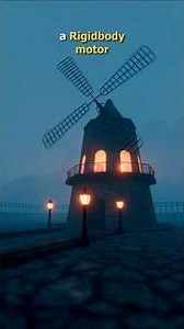 Windmill Animation in Blender using Rigid Body Motor Constraint| #blender3d #artofabhishorts #shorts