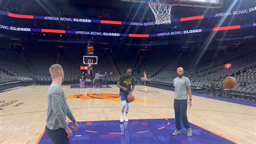 Draymond and Horford getting some shots up at a workout this morning. Gui Santos admitted the team was “exhausted” after win in LA but he’s confident everybody is refreshed heading into tonight.