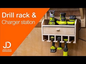Drill rack and charging station build