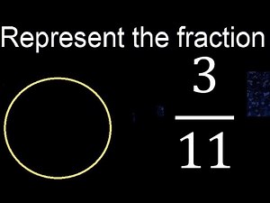 Represent 3/11 graphically . Graphic representation of fractions, graph