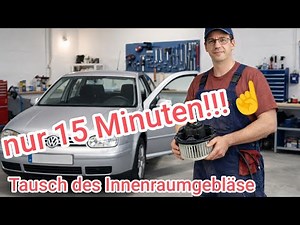 Golf 4 Innenraumlüfter ausbauen & wechseln