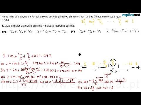Triângulo de Pascal | Ficha 12 - Ex 1