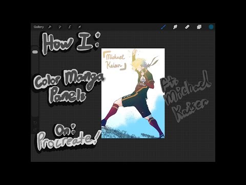 How I Color Manga Panels On Procreate