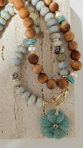 Cual flor se ve mejor? Ojo de tigre o Amazonite ? | W Jewelry