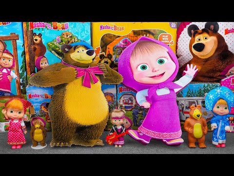 92 Minutes of Satisfying ASMR Unboxing Cute & Fun Mystery Masha and Bear Boxes | Review Toys