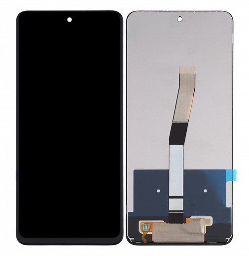 LCD with Touch Screen for Xiaomi Redmi Note 9 Pro Max - Black (display glass combo folder)