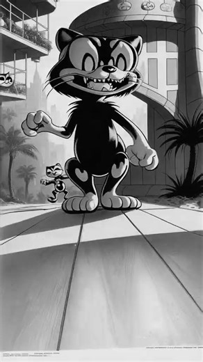 Felix The Cat ( Cartoons of the 50s ) 📺 #shorts #cartoon #1950s #tv
