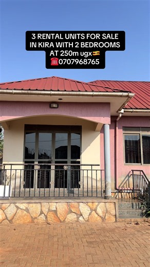 🔥🔥3 Rentals units for sale Where each unit contains 2 bedrooms and is sitted on 14 decimals of private Milo land (kyaaapa mungalo 🫴🏽📑) 📍Where each unit also makes 700k ugx monthly and a total monthly income from both making 2.1m ugx 🇺🇬 🔥🔥🔥🔥Come grab this big deal ————————————- This units are sold once at a unit price of 250m ugx 🇺🇬 ———————————— ☎️0707968765 ———————————— #apartmenttour #kira #ugandatiktok🇺🇬 #sudanese_tiktok #housetour