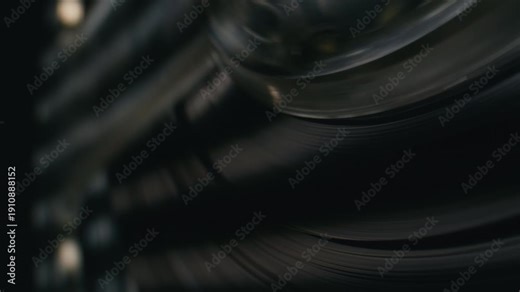 Tape audio music player, VHS studio magnetic tape, vintage retro spool reel to reel player and recorder, magnetic tape data storage close up, music studio.