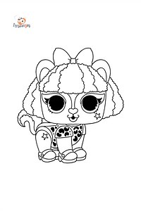 Colouring page LOL Surprise Diva Stripes - Online and Print for Free!