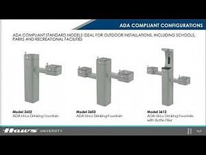 Haws Outdoor Bottle Fillers and Drinking Fountains
